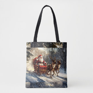 Santa-Schlittenfahrt-Weihnachts-Tote
