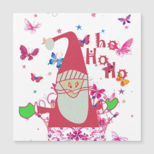 Santa Schmetterlinge Ho Ho Ho: Whimsical Nature We Magnetkarte