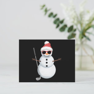 Santa Schneemann Golfball Weihnachten Golfer Gesch