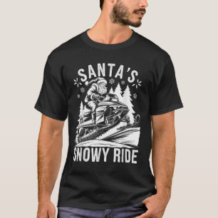 Santa Schneemobil fahren Schneemobilfahren Weihnac T-Shirt