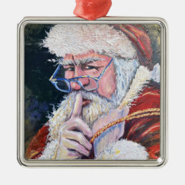 Santa Secrets Ornament Aus Metall