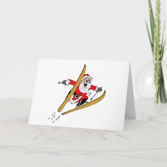 Santa Selling Feiertagskarte (Vorderseite)