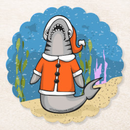 Santa Shark Untersetzer