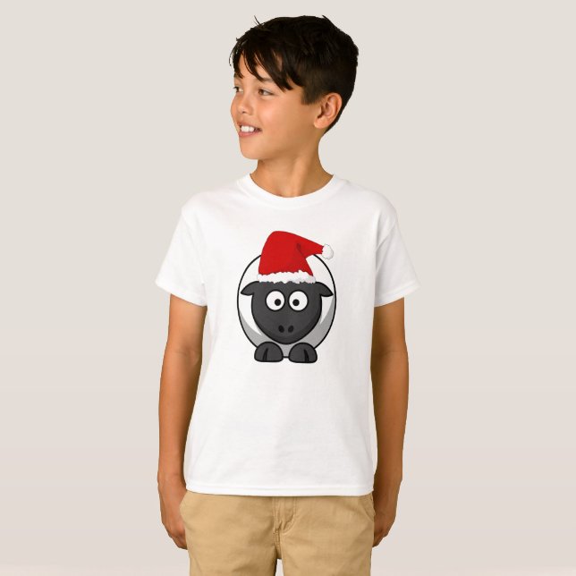 Santa Sheep T - Shirt (Vorne ganz)