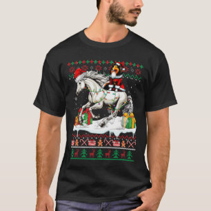 Santa Sheltie Reiten Weihnachten Weihnachten T-Shirt