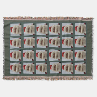 Santa Sherpa Throw Blanket Decke