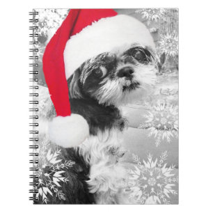 Santa Shih Tzu Girl-Notebook Notizblock