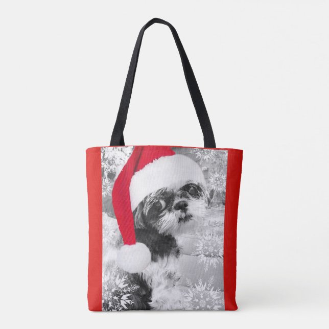 Santa Shih Tzu Tote Bag (Rückseite)