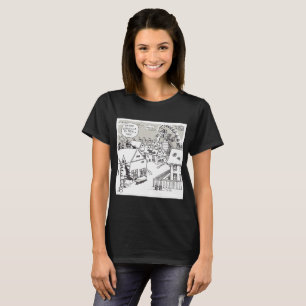 Santa Shock Damen schwarzes T-Shirt