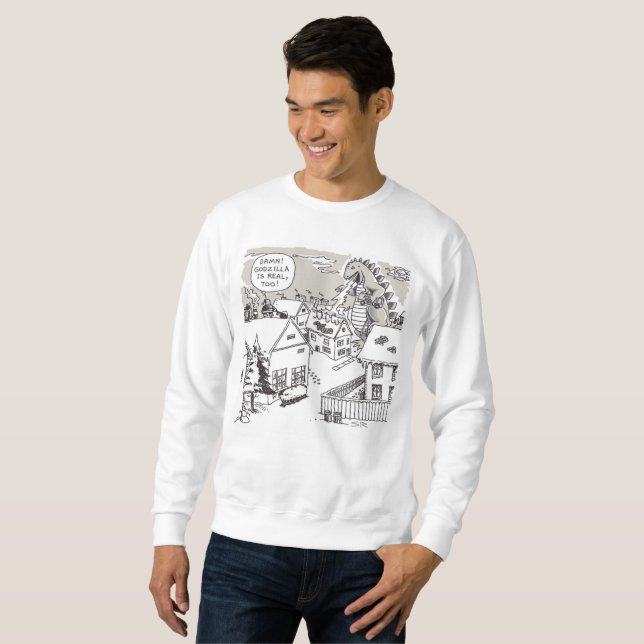Santa Shock weißes Sweatshirt (Vorne ganz)