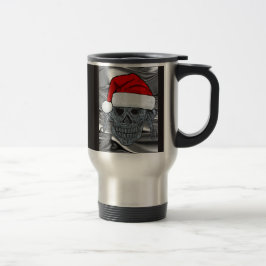 Santa Skeleton Reisebecher