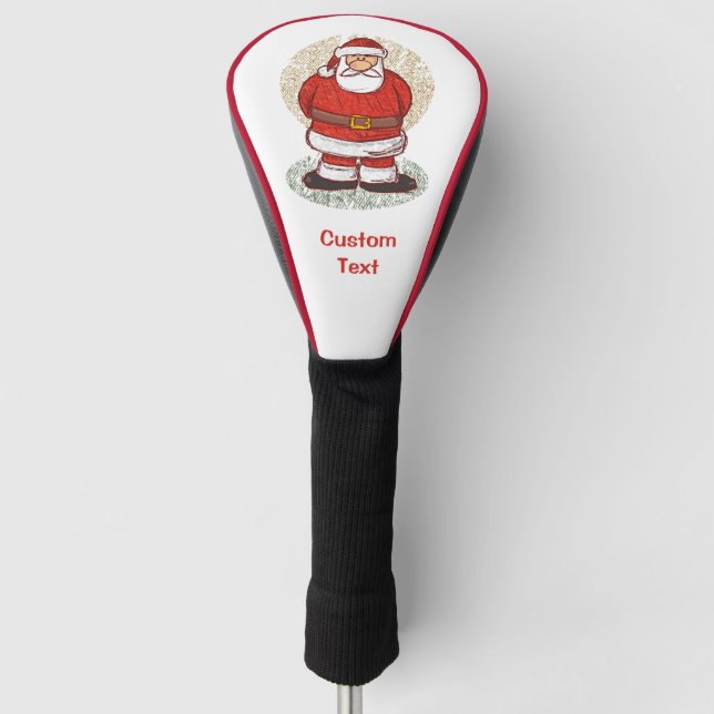 Santa Sketch Golf Headcover (Vorderseite)