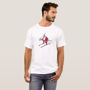 Santa Skiing T - Shirt