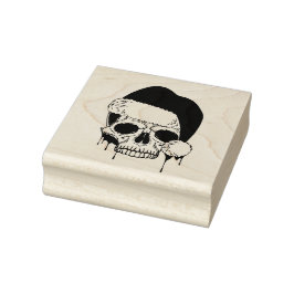 Santa Skull Gummistempel