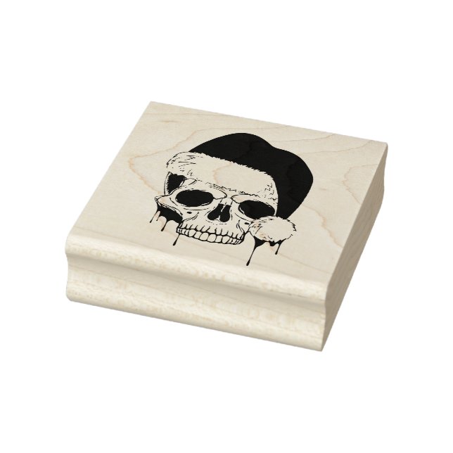 Santa Skull Gummistempel (Stempel)