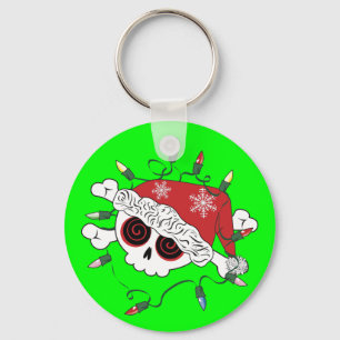 Santa Skull Schlüsselanhänger