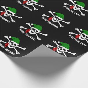 Santa-Skull-Weihnachten Geschenkpapier