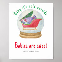 Santa sled - Babys sind süß