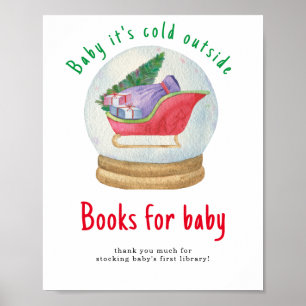 Santa sled - Bücher für das Baby Poster