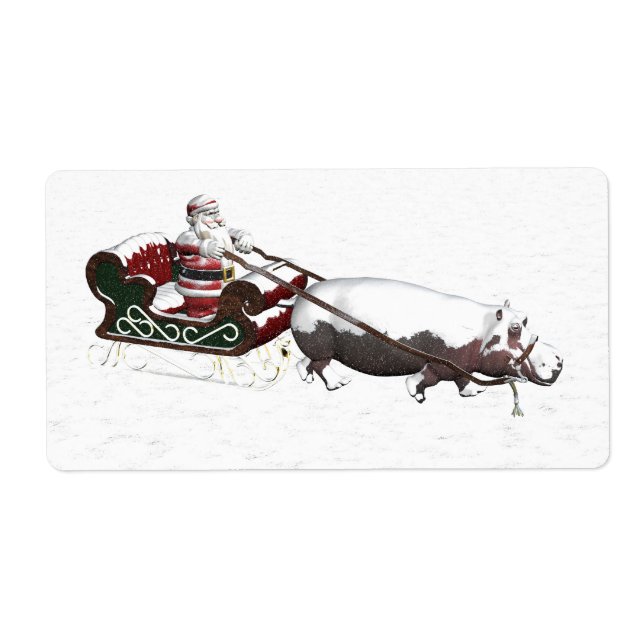 Santa Sled Pulled By Hippopotamus (Vorne)