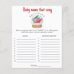 Santa sleigh - Name dieses Lied Baby Duschgame