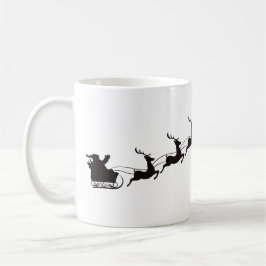 Santa Sleigh und Rentier Kaffeetasse