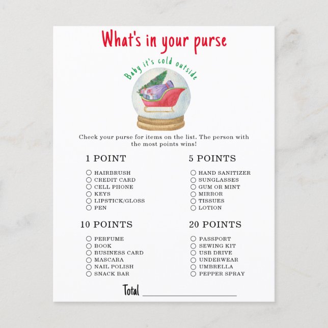 Santa Sleigh - Was in Ihrer Babywaschbecken steckt (Vorderseite)