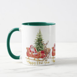 Santa Sleigh Weihnachtsfeiertage Tasse