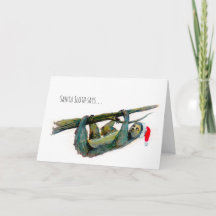 Santa Sloth: Frohes Weihnachtsgeschenk!