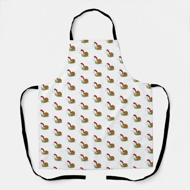 Santa Snail Schürze (Vorderseite)