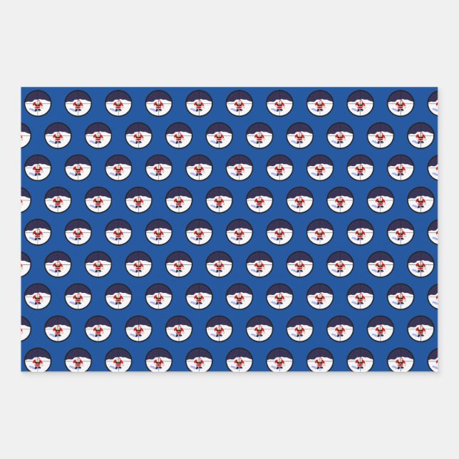 Santa Sniper  Geschenkpapier Set (Vorderseite)