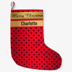 Santa Snowman Red Christmas Strumpf Kleiner Weihnachtsstrumpf