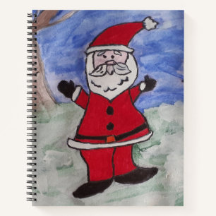Santa & Snowman Spiral Notebook Notizbuch