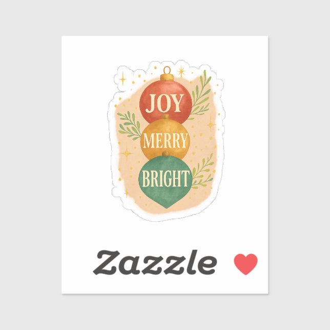 Santa & Snowman Winter Scene – Festive Holiday  Aufkleber (Blatt)