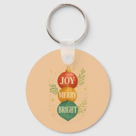 Santa & Snowman Winter Scene – Festive Holiday  Schlüsselanhänger