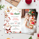 Santa Snowman Zwei süße Weihnachtsfeier Geburtstag Einladung<br><div class="desc">Weihnachtsmann Einladung zu Weihnachten</div>