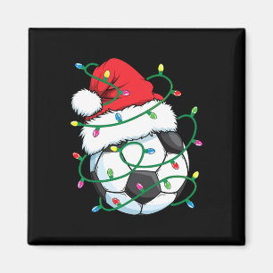 Santa Soccer Sports Ball Männer Weihnachten Weihna Magnet