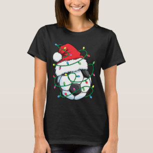 Santa Soccer Sports Ball Männer Weihnachten Weihna T-Shirt