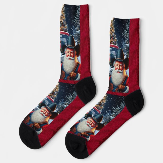 Santa Socken (Linkes Detail)
