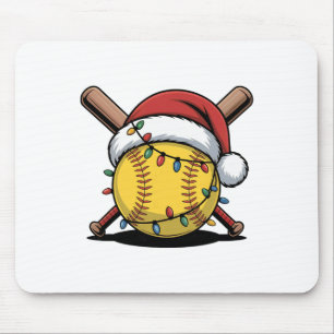 Santa Softll Ll Hut Weihnachtsbeleuchtung Sportler Mousepad