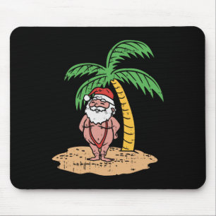Santa-Sommer-Schwimmanzug Lustiges Weihnachten im  Mousepad