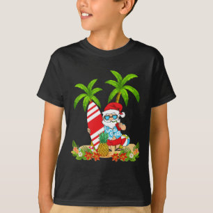 Santa Sommer Surfen Weihnachten im Juli Strandurla T-Shirt
