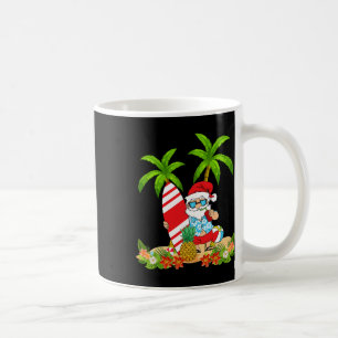 Santa Sommer Surfing Weihnachten im Juli Strandfer Kaffeetasse