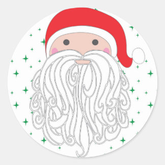 Santa Sparkle Sticker