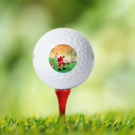 Santa Spielen in Florida Golf Golfball