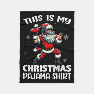Santa spielt American Football, das ist mein Chris Fleecedecke