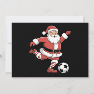 Santa spielt Fußball Weihnachten Sport