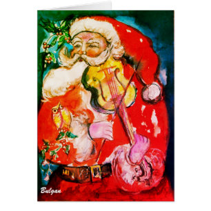 SANTA SPIELT VIOLINE Musikalische Weihnachtsgrüße