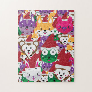 Santa Spike und Friends Animal Christmas Jigsaw! Puzzle