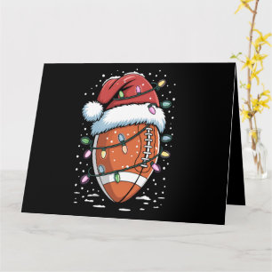 Santa Sport Weihnachten American Football Spieler  Karte
